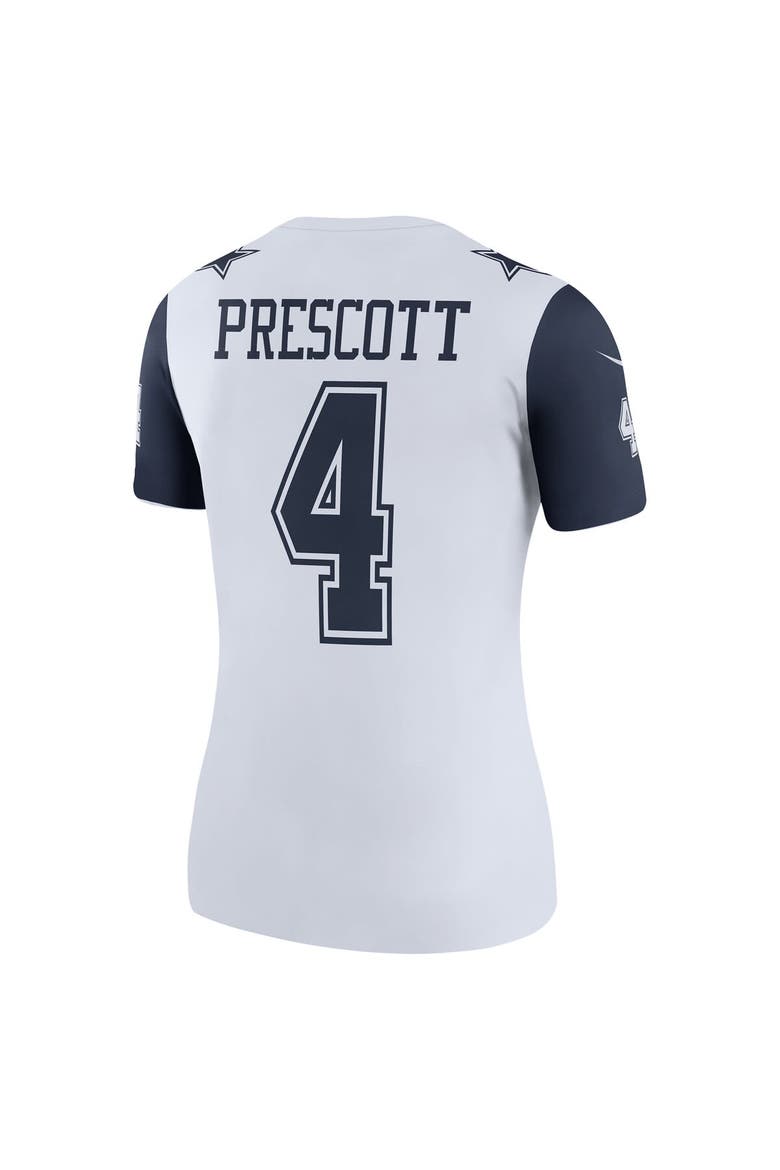 Women's Nike Dak Prescott  White Dallas Cowboys Legend Player Performance Top, Alternate, color, White
