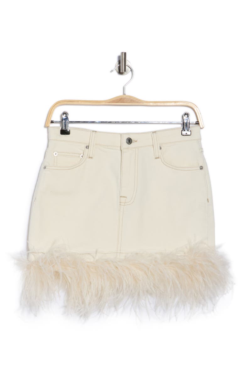 Simkhai Federica Miniskirt, Alternate, color, Winter White