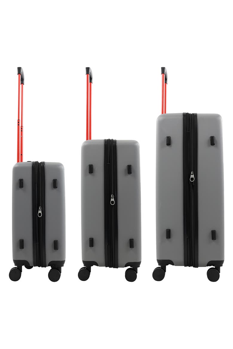 3-Piece Hardside Spinner Luggage Set, Alternate, color, SILVER