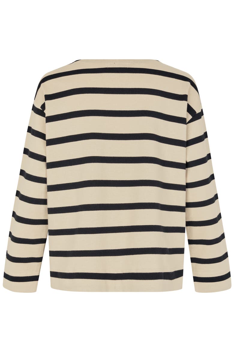 Striped Sweater, Alternate, color, Black