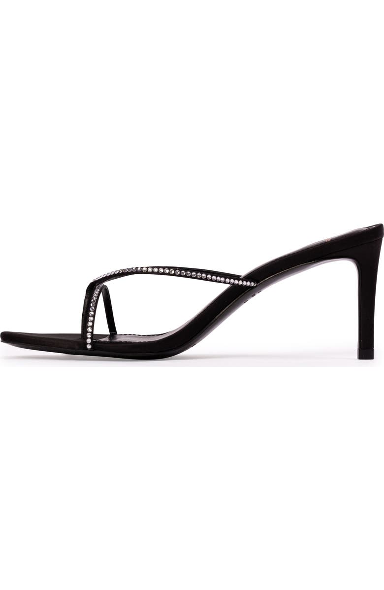 BLACK SUEDE STUDIO Jade 65 Satin Mule, Alternate, color, Black Satin Embellished