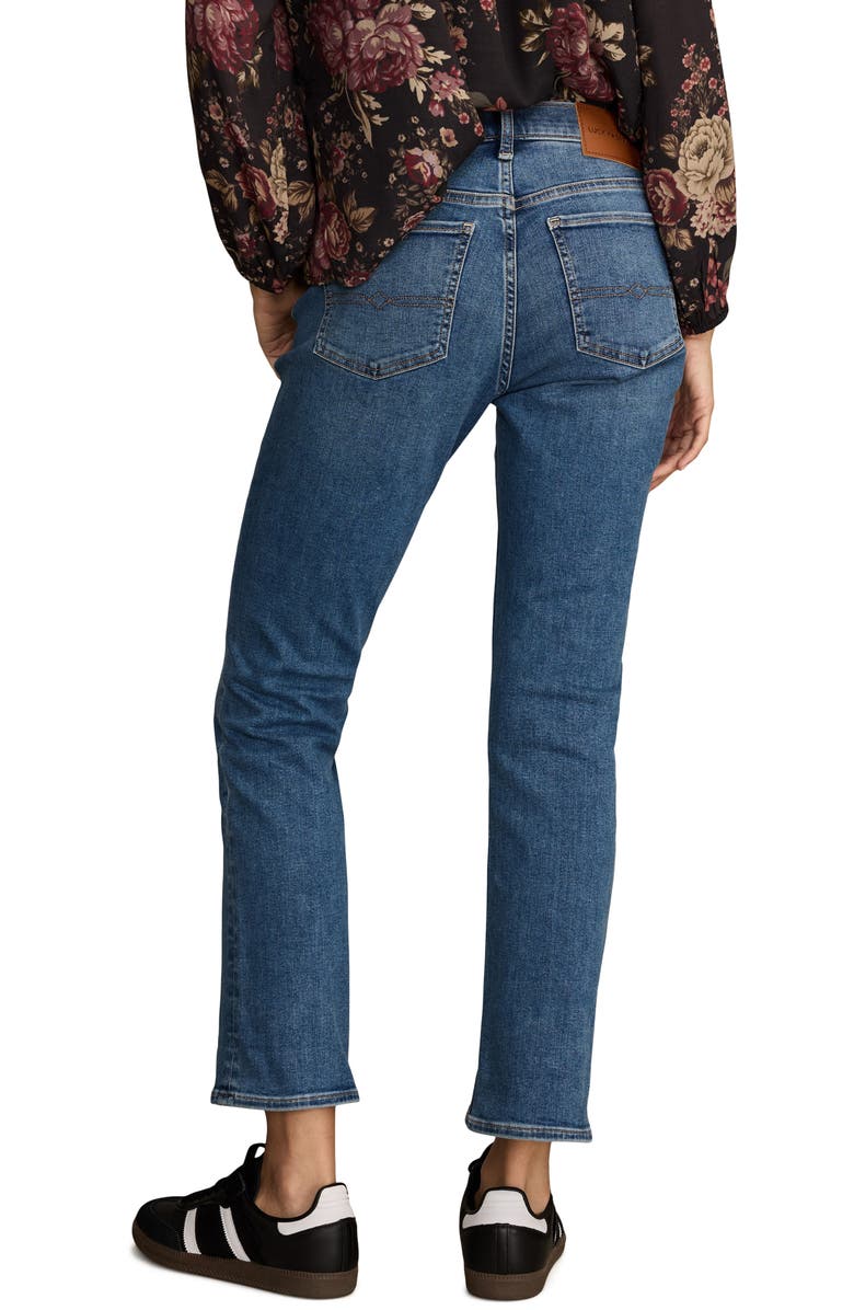 Lucky Brand Sweet Mid Rise Crop Straight Leg Jeans, Alternate, color, Brighter Days Wash