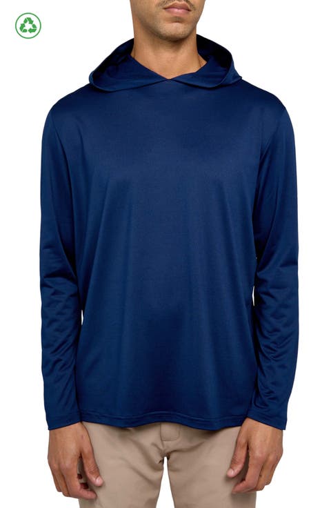 Regular Fit Melange Recycled Performance Hoodie