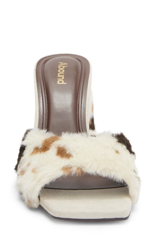 Abound Murphy Triangle Heel Mule Sandal In White