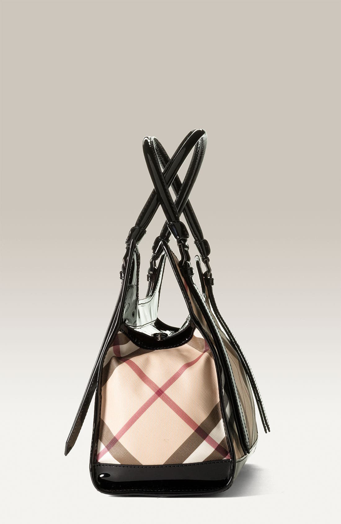 Burberry Check Print Shopper, Alternate, color, 