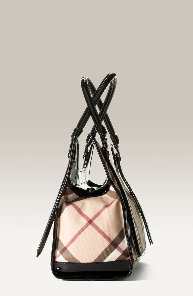 Burberry Check Print Shopper, Alternate, color,