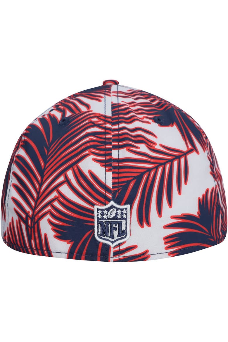 Men's New Era Gray New England Patriots Palms 39THIRTY Flex Hat, Alternate, color, Gray