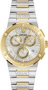 Versace Greca Logo Chronograph Bracelet Watch, 40mm