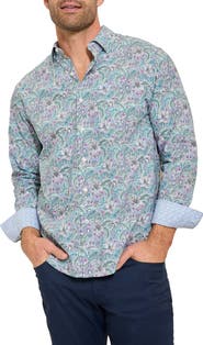 Tommy Bahama Sarasota Stretch Azul Gardens IslandZone® Button-Up Shirt