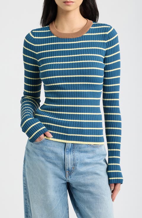 The Dora Long Sleeve Ribbed Top