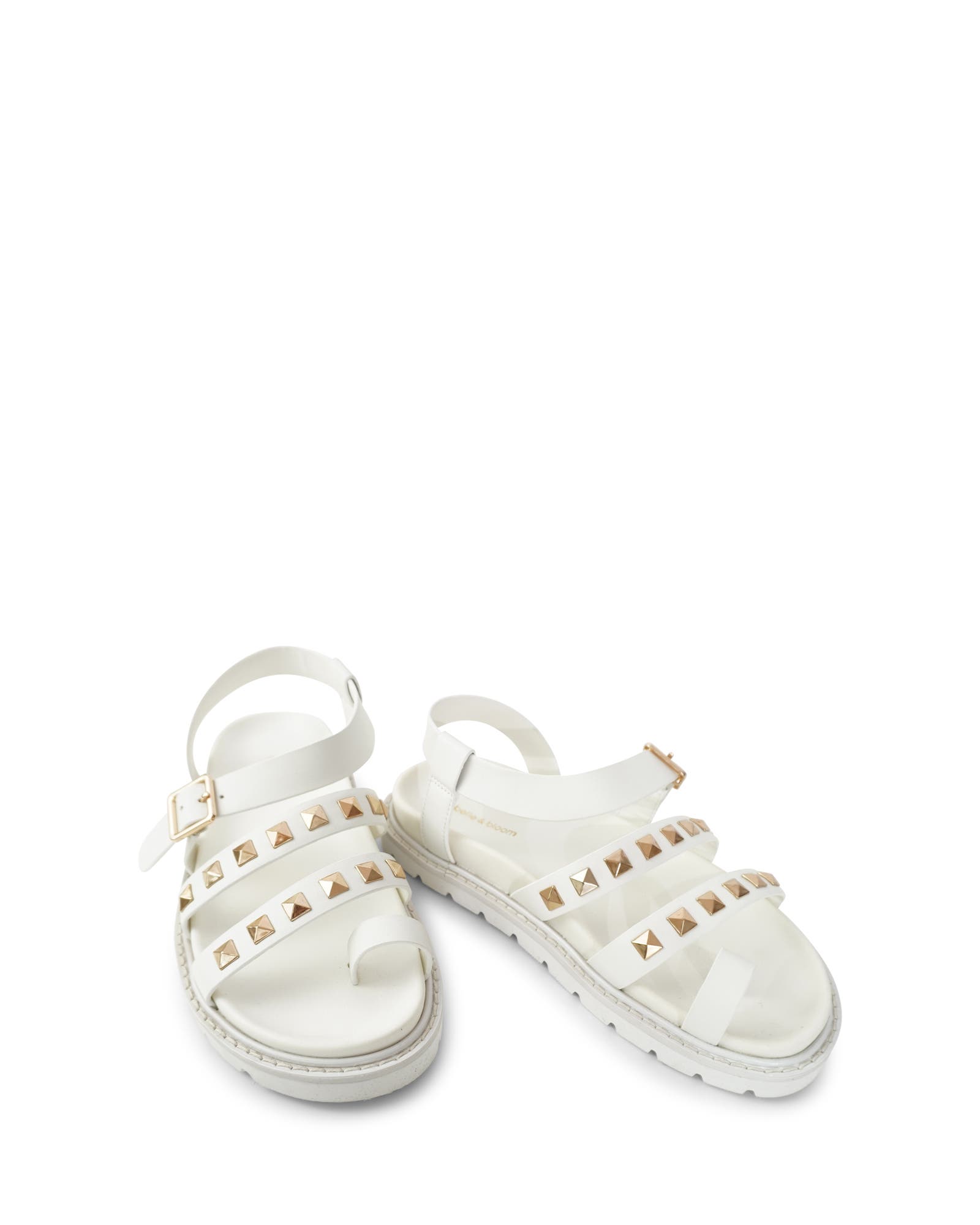 Morning Mood Chunky Stud Sandal, Alternate, color, Cream