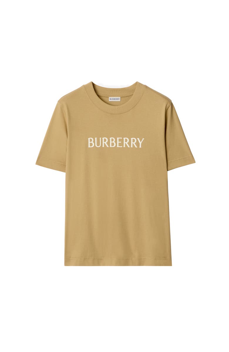 Burberry Logo Cotton T-shirt, Alternate, color, 