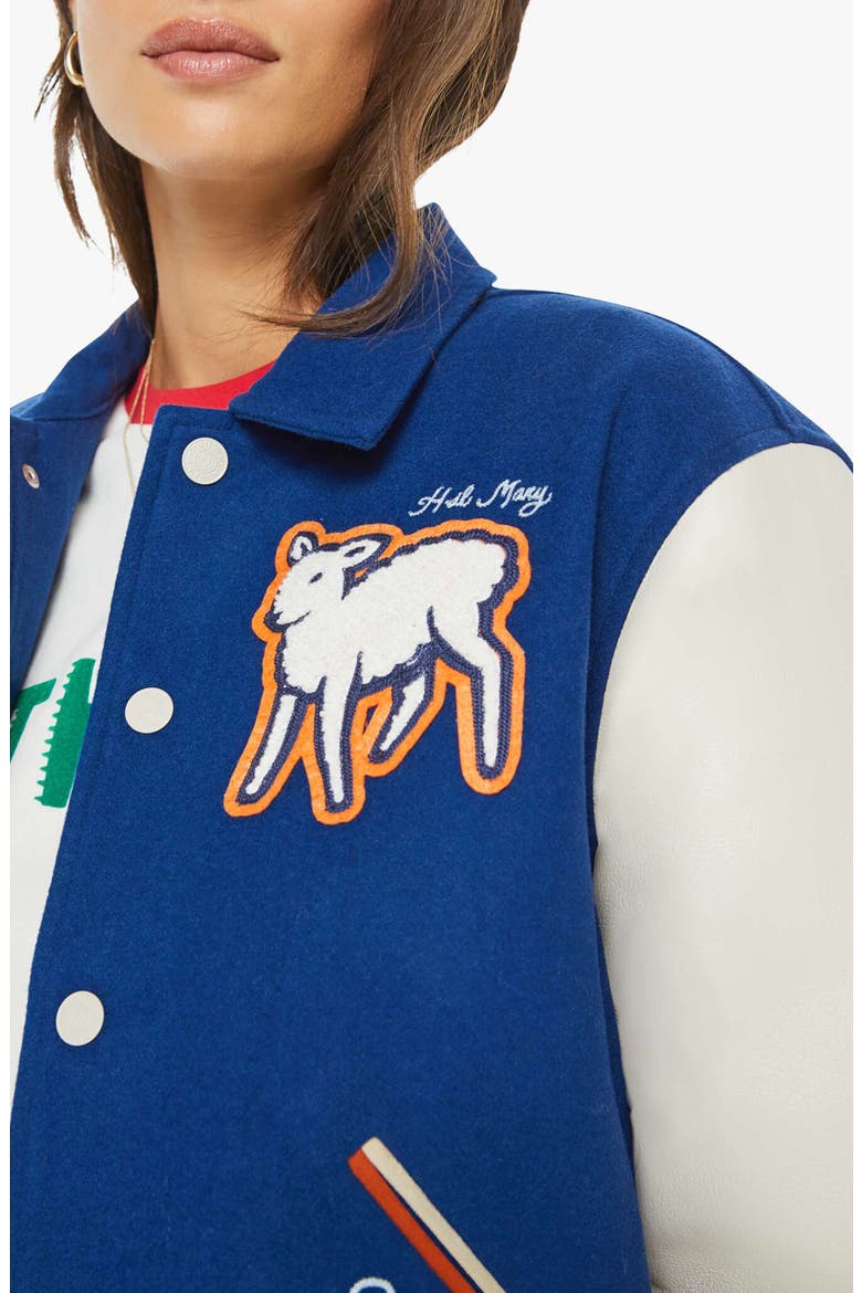 The Team Spirit Wool Blend Varsity Jacket, Alternate, color, AWAY GAME