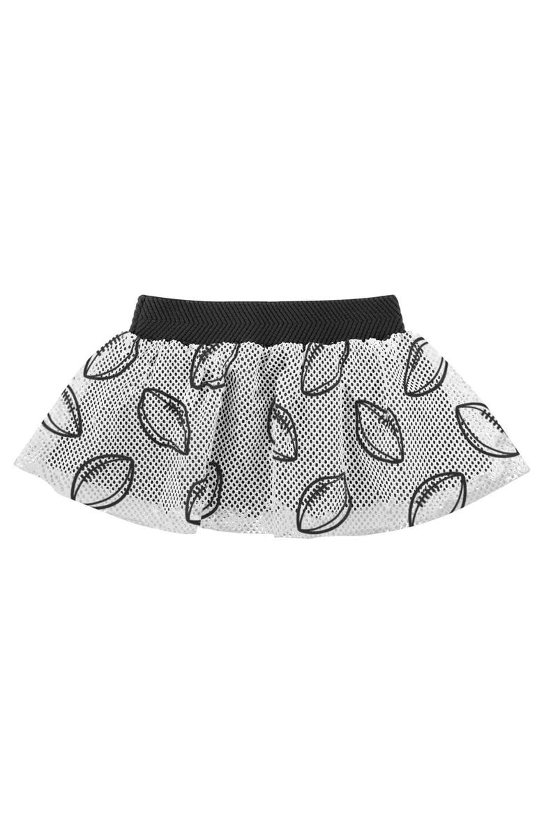 Outerstuff Girls Infant Heather Gray/Black New Orleans Saints All Dolled Up Three-Piece Bodysuit, Skirt & Booties Set, Alternate, color, Heather Gray