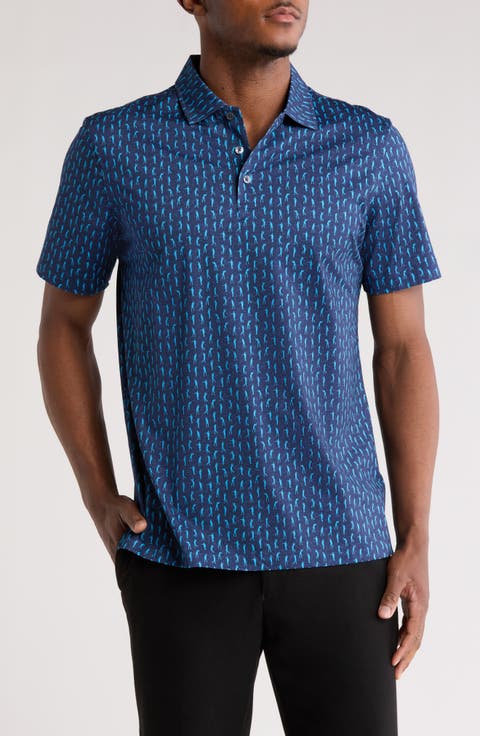 Stretch Cotton Knit Polo