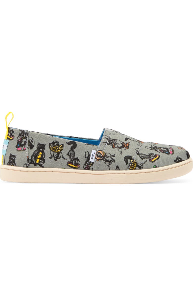 TOMS Kids' Classic Alpargata Party Animal Slip-On, Alternate, color,