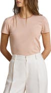 Lauren Ralph Lauren Refined Stripe Stretch Cotton Top