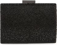 Olga Berg Gabby Metallic Hot Fix Crystal Clutch