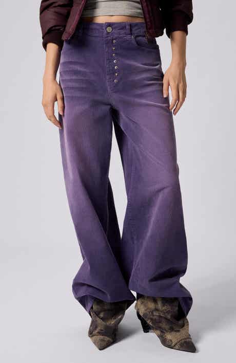 Desigual Stretch Cotton Corduroy Wide Leg Pants