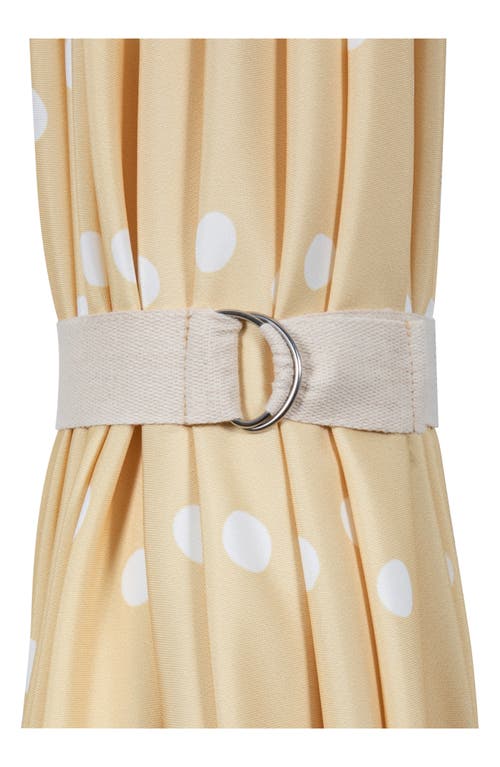 Picnic Time Summerland Portable Beach Umbrella In Yellow Dots