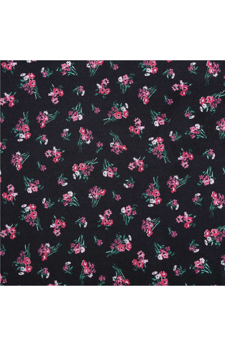 Betsey Johnson Bouquet Ditsy Sheet Set, Alternate, color, Black