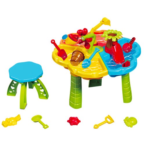 Trimate Toddler Sensory Sand and Water Table with Chair in Multicolored 