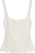 POSSE Cove Embroidered Stretch Silk Tank
