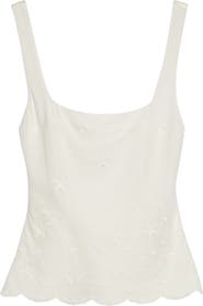 POSSE Cove Embroidered Stretch Silk Tank