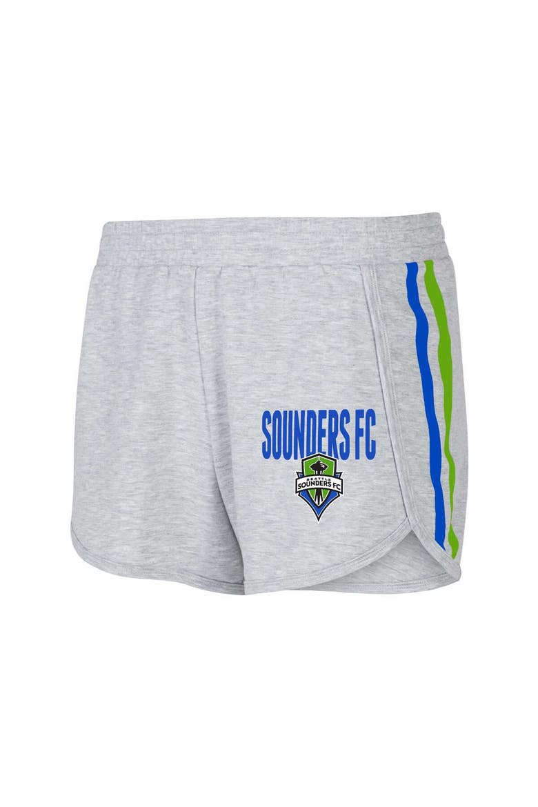 Women's Concepts Sport Gray Seattle Sounders FC Cedar Tri-Blend Shorts, Main, color, Gray