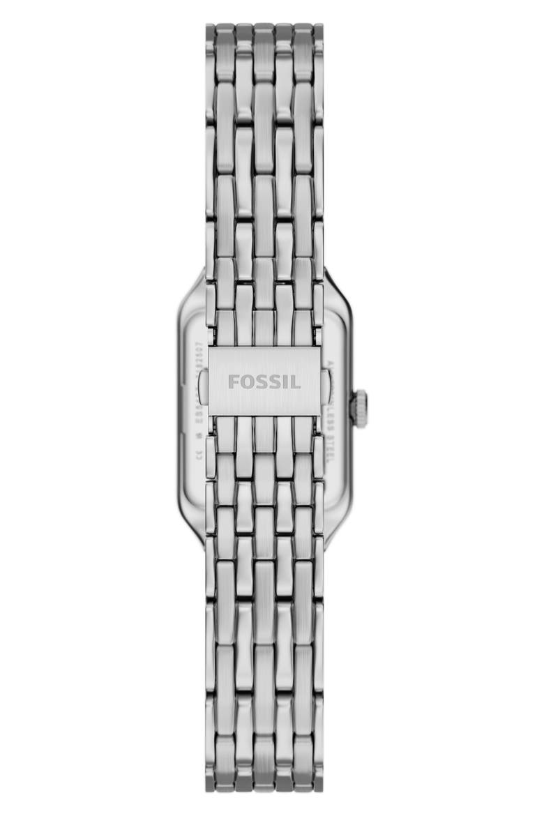 Mini Raquel Tank Bracelet Watch, 18mm x 29mm, Alternate, color, SILVER
