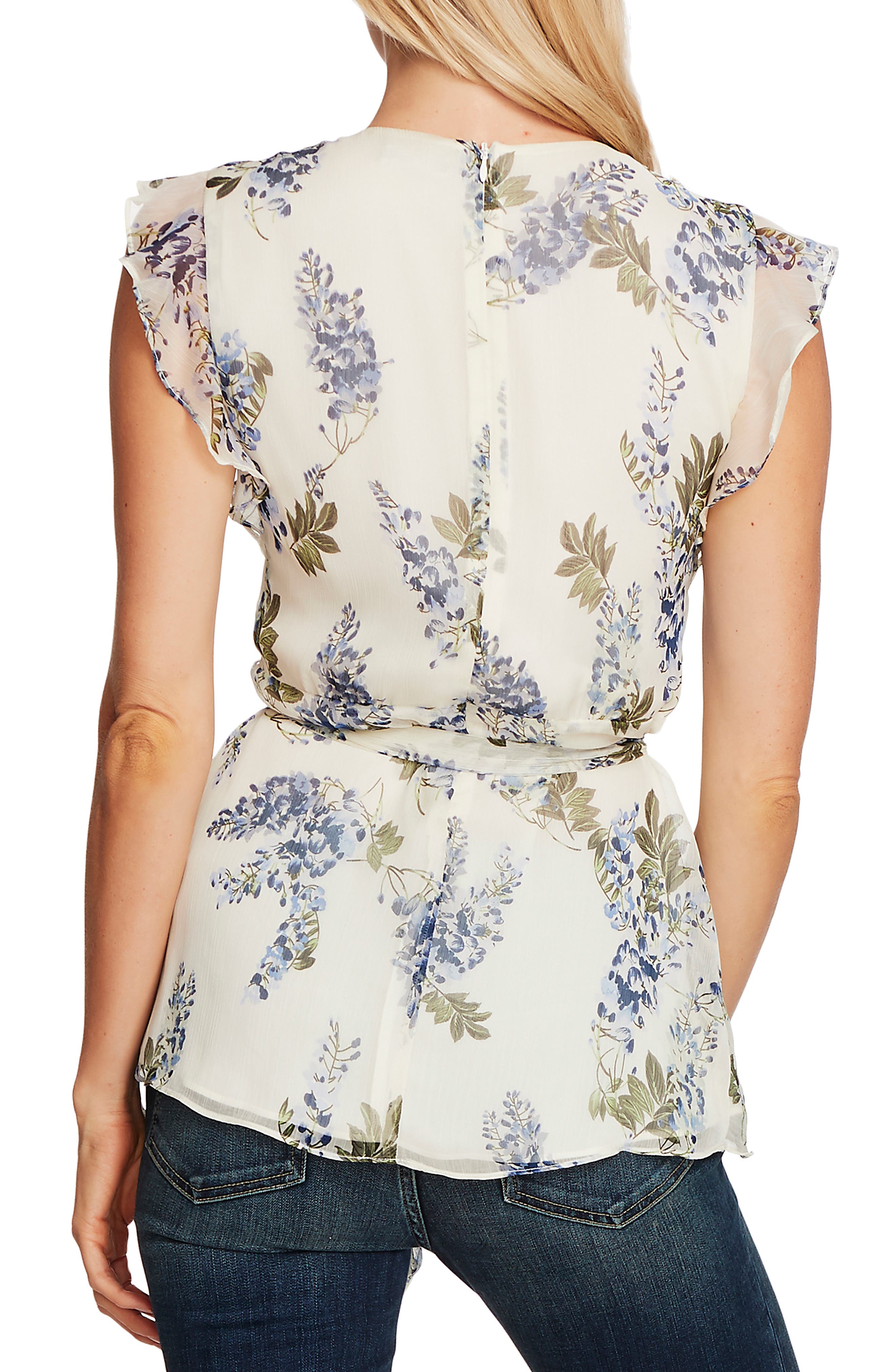 Vince Camuto Weeping Willows Faux Wrap Top (Women) | Nordstrom