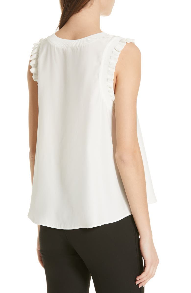 Cinq à Sept Lenore Silk Blouse, Alternate, color, Ivory