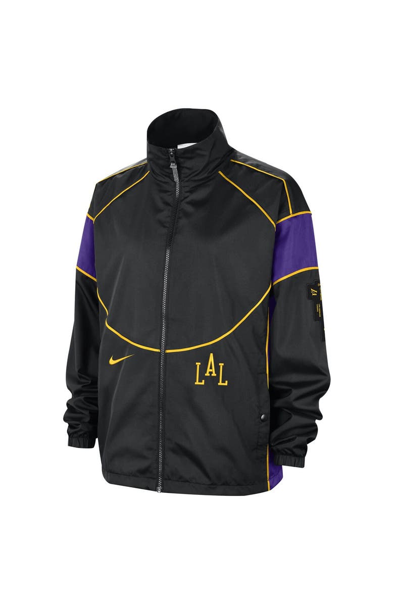 Nike Women's Nike Black/Purple Los Angeles Lakers 2023/24 City Edition Courtside Swoosh Fly Full-Zip Jacket, Alternate, color,