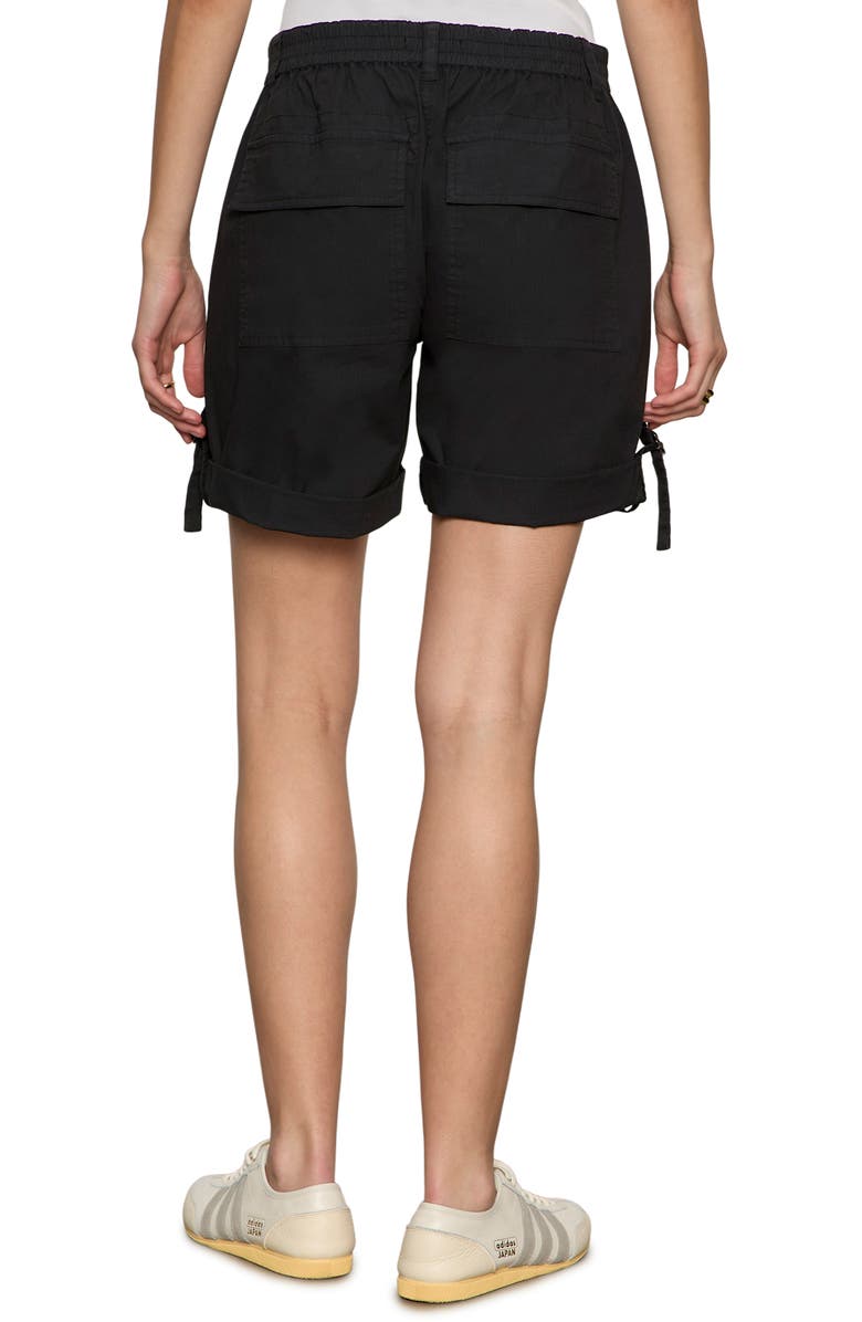 Sanctuary Angels Stretch Cotton Shorts, Alternate, color, Black