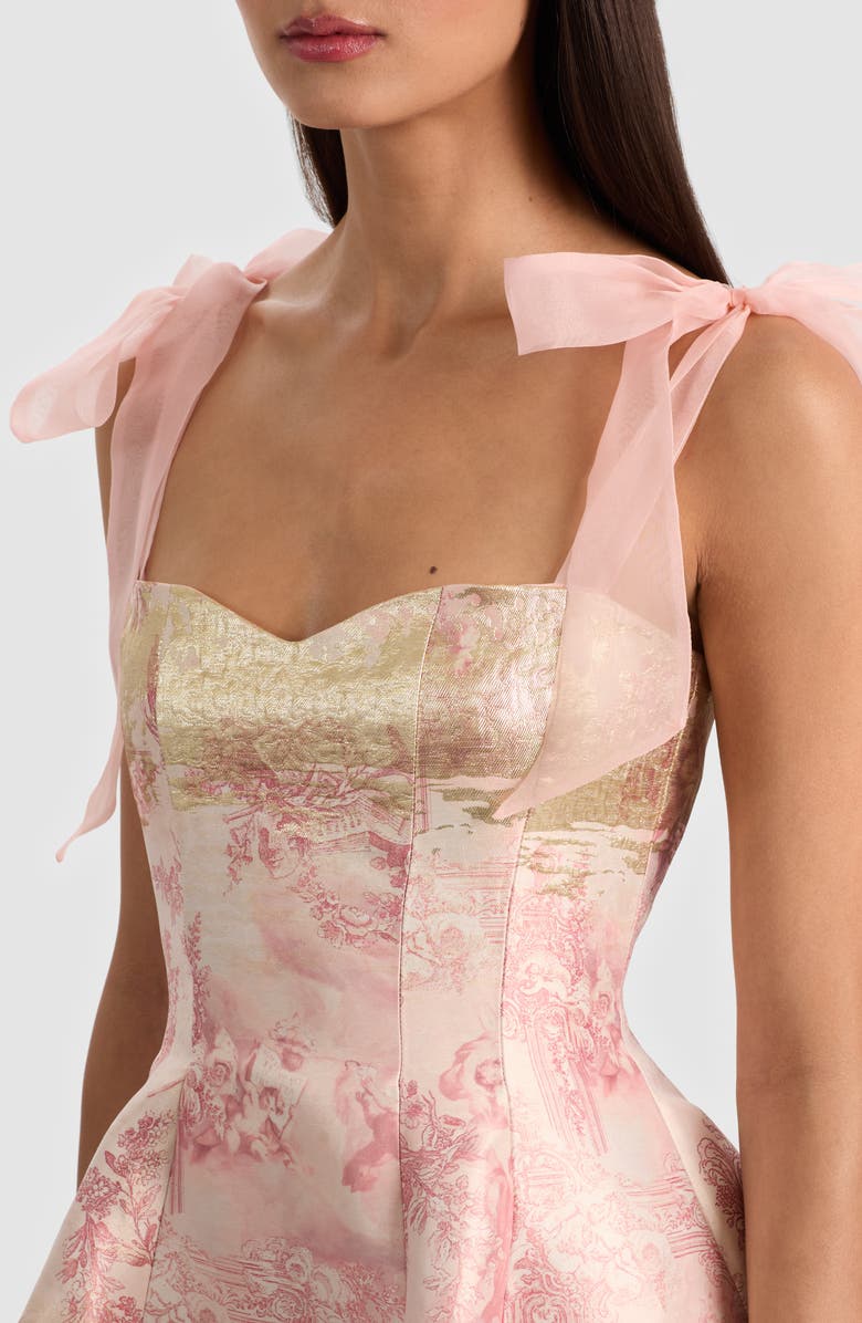 Alice + Olivia Summer Toile Jacquard Minidress, Alternate, color,