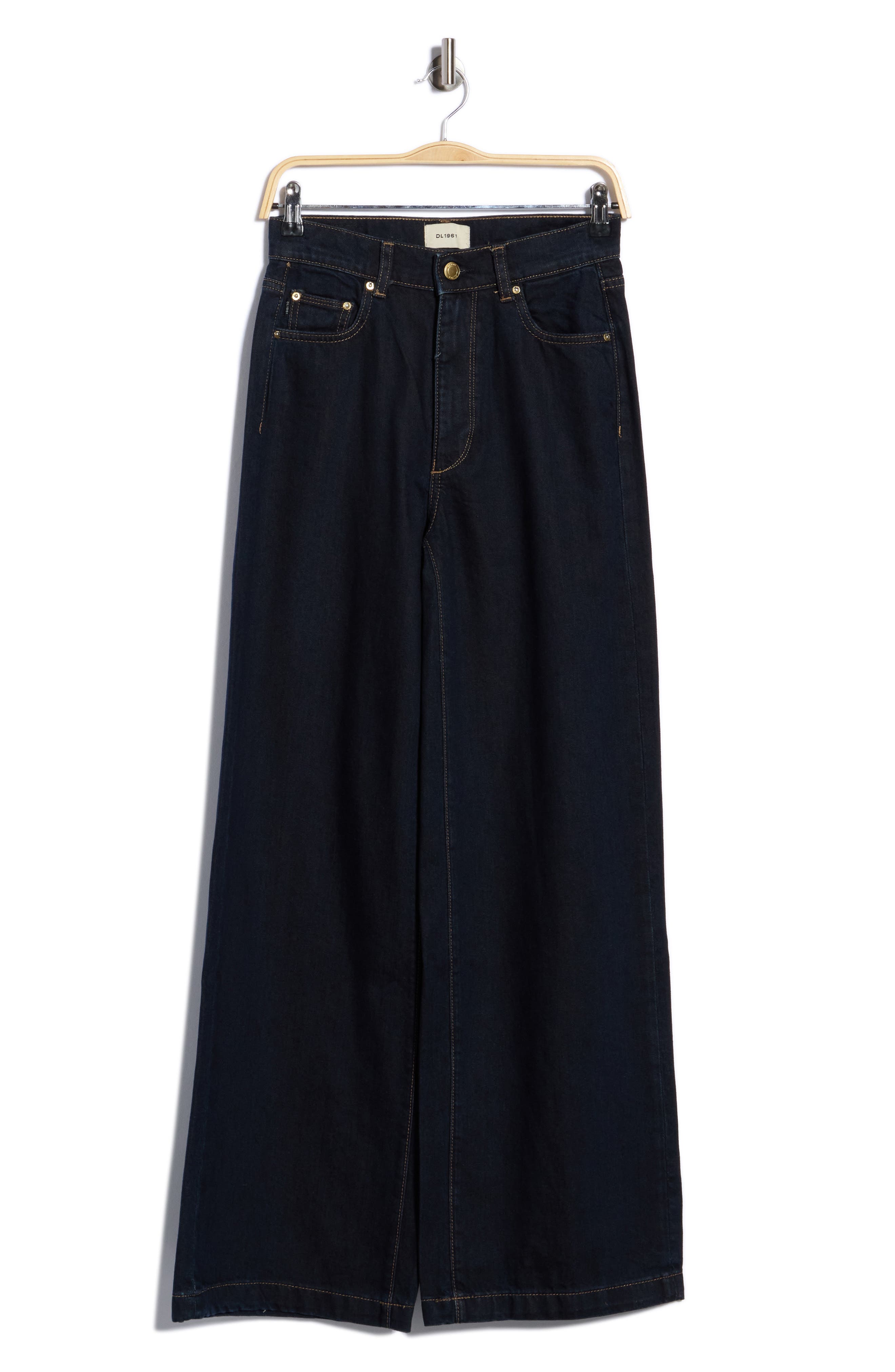 Hepburn High Waist Wide Leg Jeans