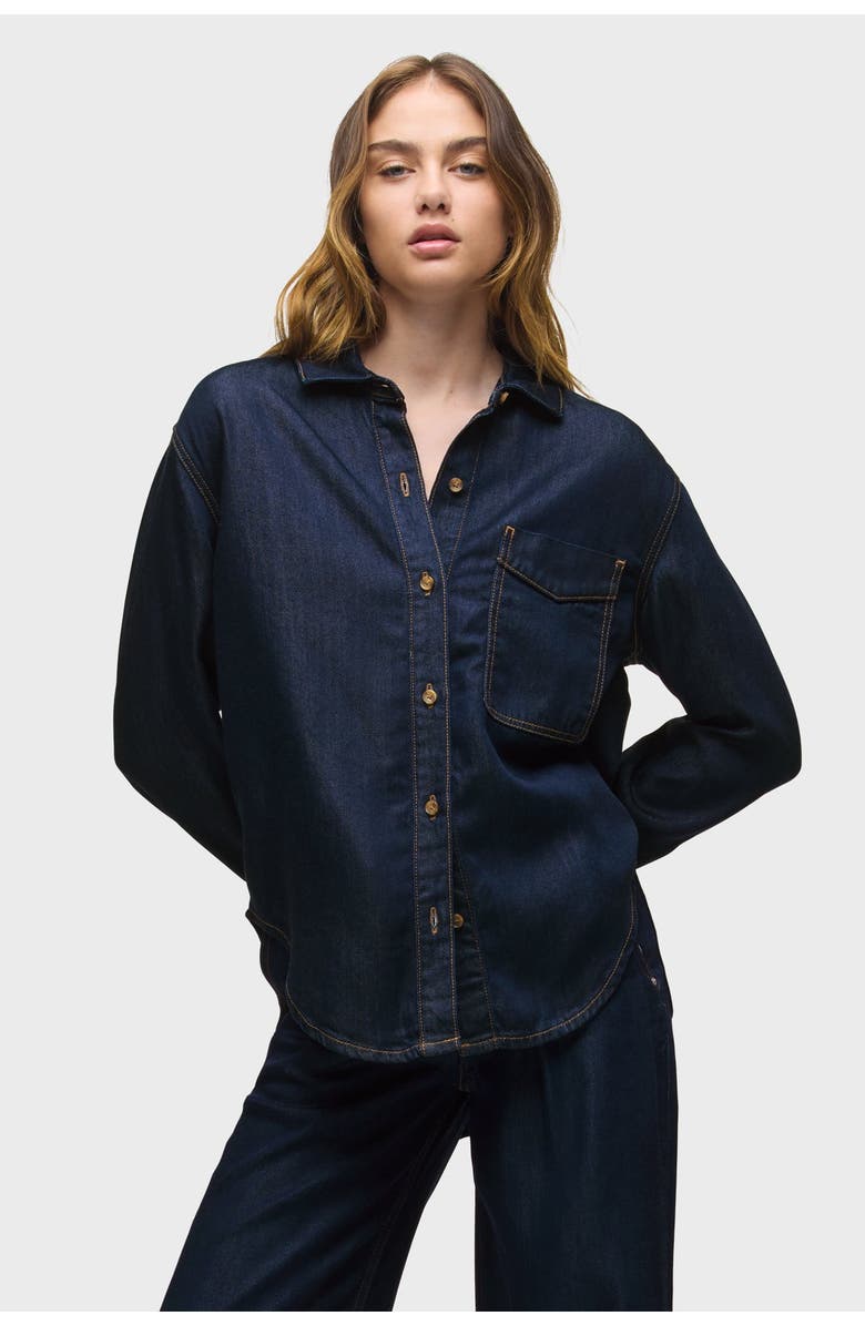 Hudson Jeans Oversized Button Down Shirt, Main, color, 
