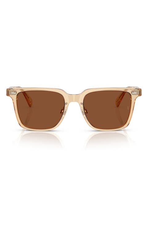 52mm Rectangular Polarized Sunglasses