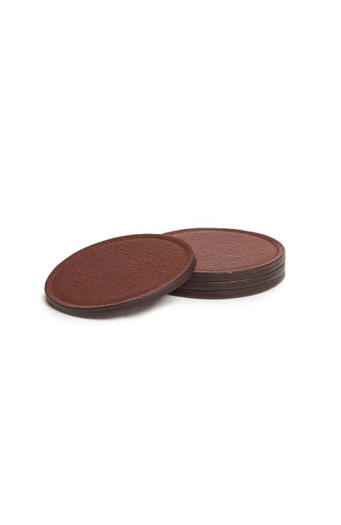 Blake Leather Coaster Set