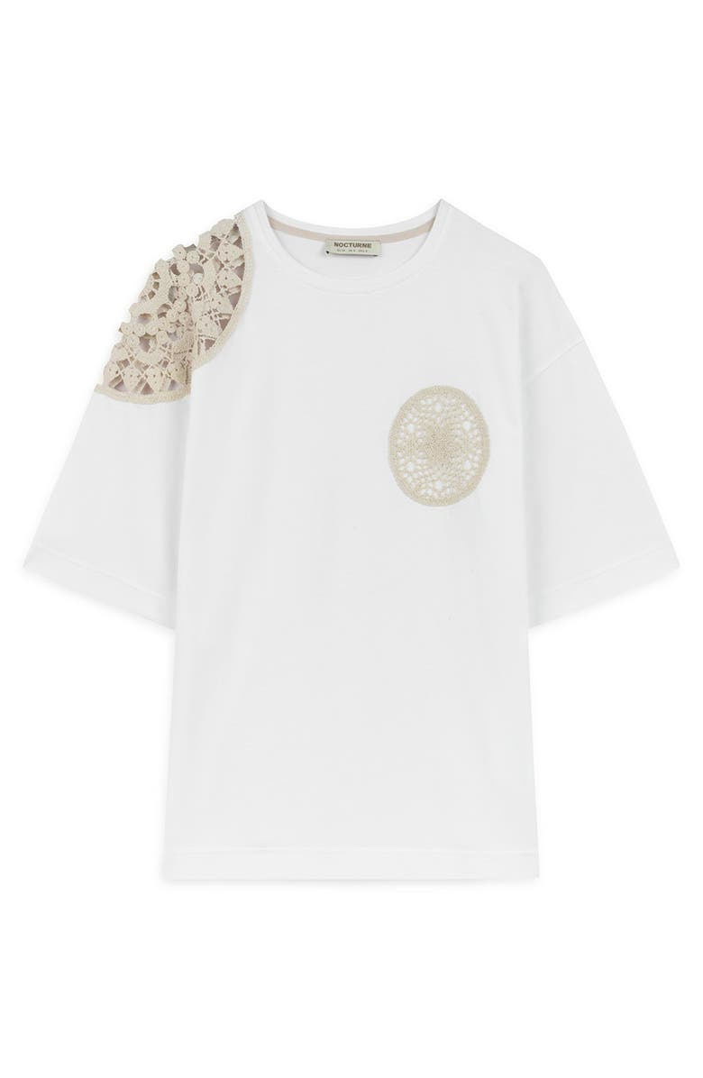 Nocturne Embroidered Detail T-Shirt, Alternate, color,