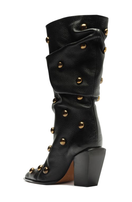 Schutz Tulsa Stud Pointed Toe Boot In Multi
