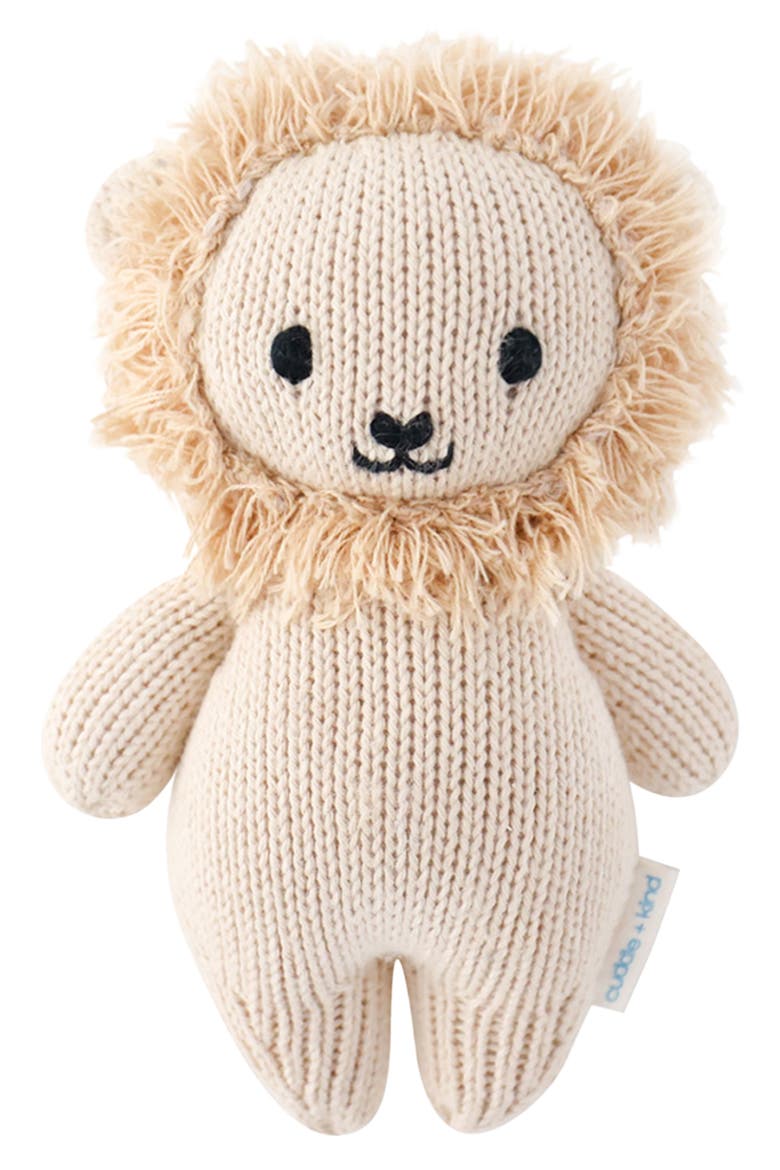 Baby Lion Stuffed Animal, Main, color, BEIGE