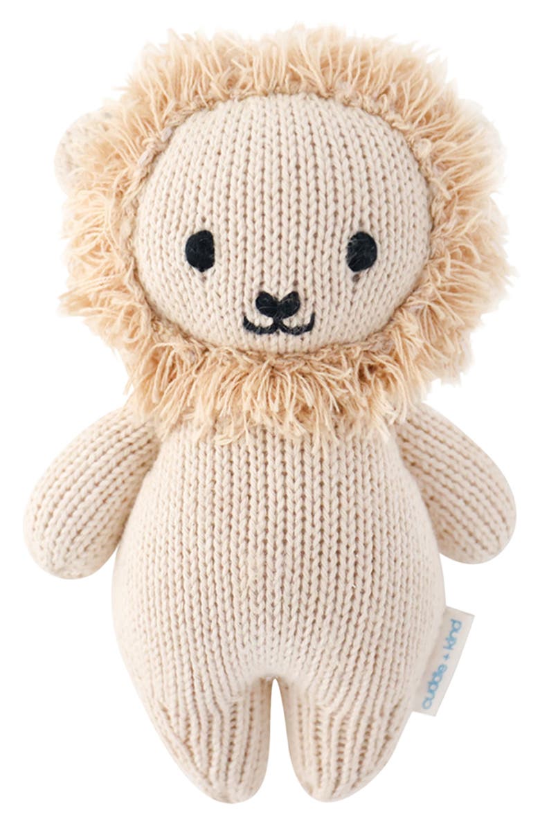 cuddle+kind Baby Lion Stuffed Animal, Main, color, Beige