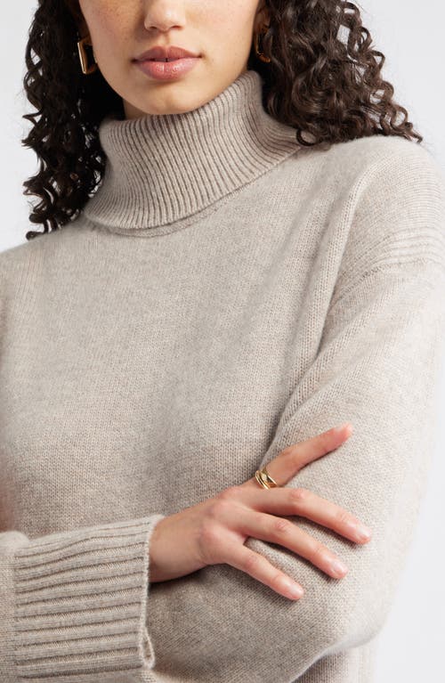 Nordstrom Long Sleeve Wool & Cashmere Sweater Dress In Neutral
