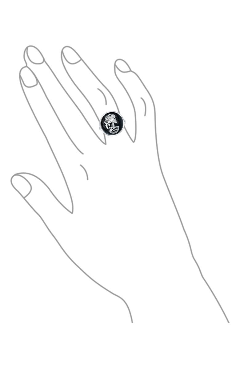 BLING JEWELRY Oval Female Cameo Ring, Alternate, color, 