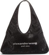 Alexander Wang Pike Mini Crystal Hobo Bag