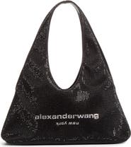 Alexander Wang Pike Mini Crystal Hobo Bag