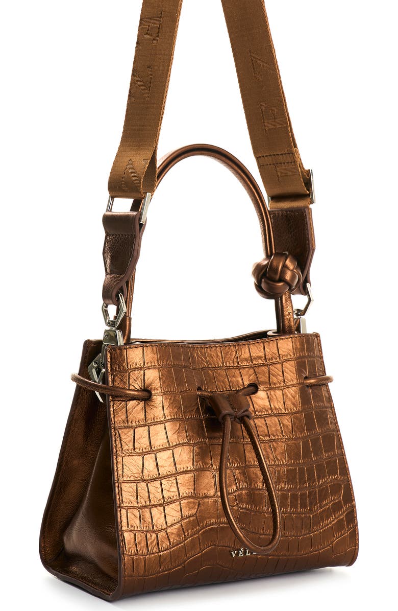 Velez Full Grain Leather Crossbody Bag and Shoulder Bag Purse, Alternate, color, Bronze