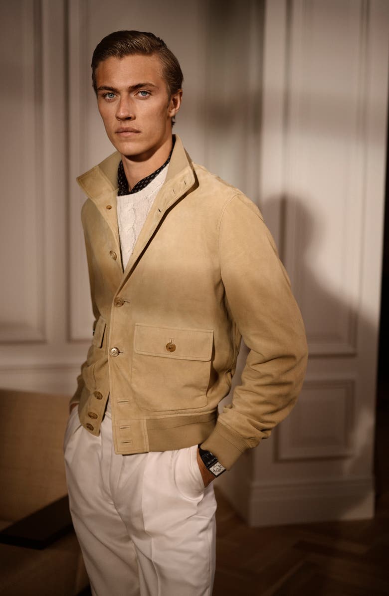 Ralph Lauren Purple Label Cable Knit Cashmere Sweater, Alternate, color, Classic Cream