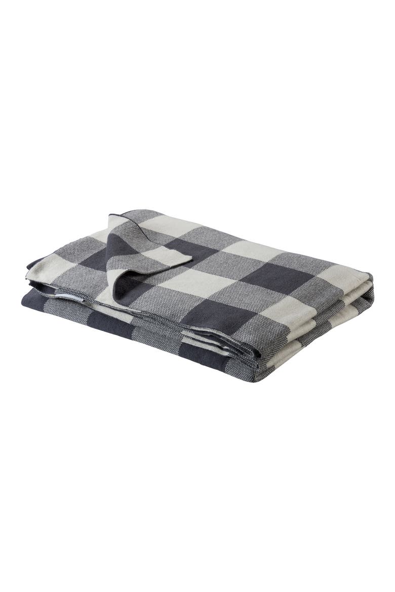 Buffalo Check Throw, Main, color, GREY